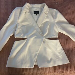 Eloquii White Blazer Jacket